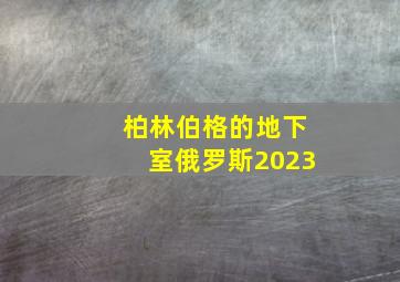 柏林伯格的地下室俄罗斯2023