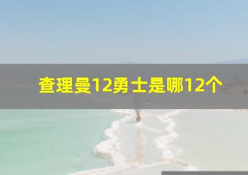 查理曼12勇士是哪12个