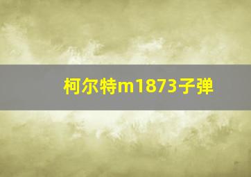 柯尔特m1873子弹