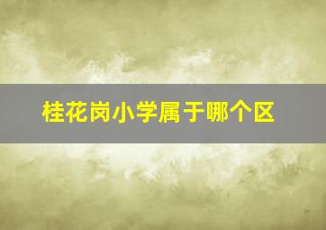 桂花岗小学属于哪个区