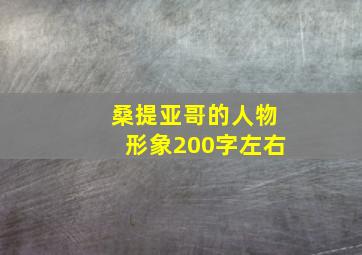 桑提亚哥的人物形象200字左右