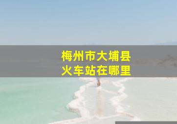 梅州市大埔县火车站在哪里