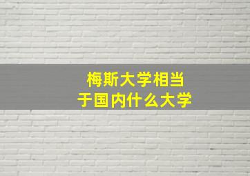 梅斯大学相当于国内什么大学