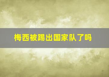 梅西被踢出国家队了吗