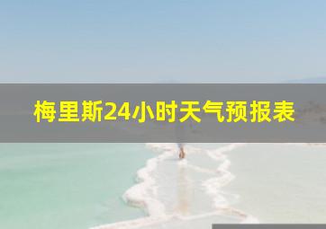 梅里斯24小时天气预报表