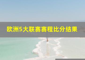 欧洲5大联赛赛程比分结果