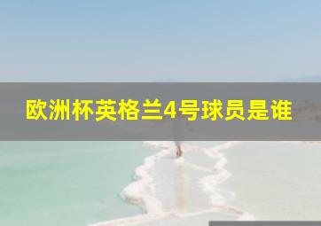 欧洲杯英格兰4号球员是谁