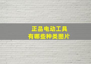 正品电动工具有哪些种类图片