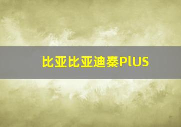 比亚比亚迪秦PlUS