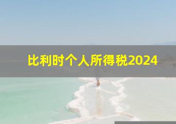 比利时个人所得税2024