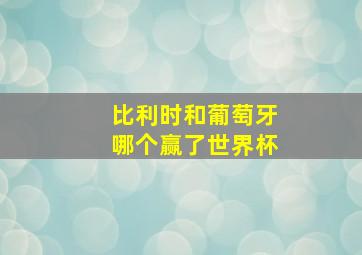 比利时和葡萄牙哪个赢了世界杯