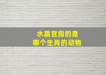 水晶宫指的是哪个生肖的动物