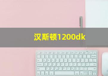 汉斯顿1200dk