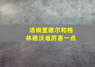 汤姆里德尔和格林德沃谁厉害一点