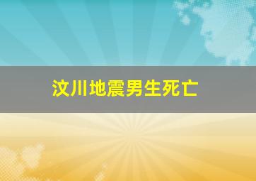 汶川地震男生死亡