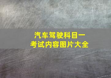 汽车驾驶科目一考试内容图片大全