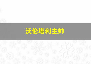 沃伦塔利主帅