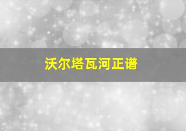 沃尔塔瓦河正谱