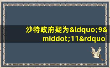 沙特政府疑为“9·11”劫机者提供支持