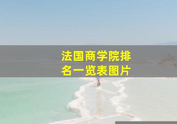 法国商学院排名一览表图片