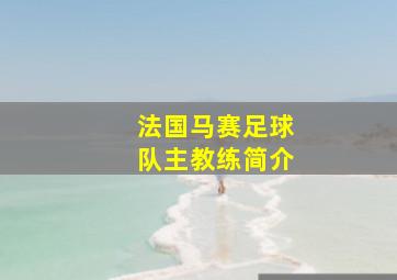 法国马赛足球队主教练简介