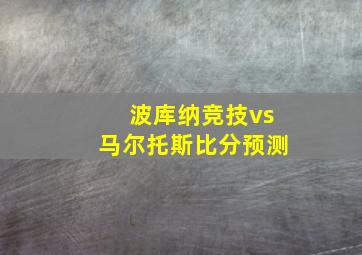 波库纳竞技vs马尔托斯比分预测