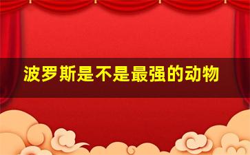 波罗斯是不是最强的动物