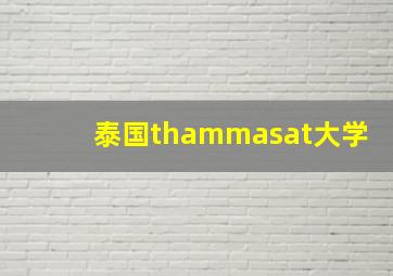 泰国thammasat大学