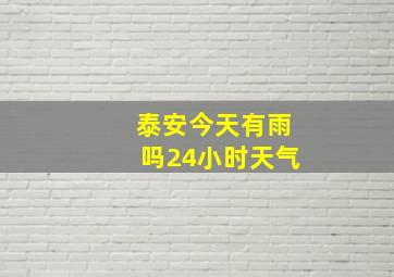 泰安今天有雨吗24小时天气