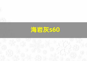 海岩灰s60