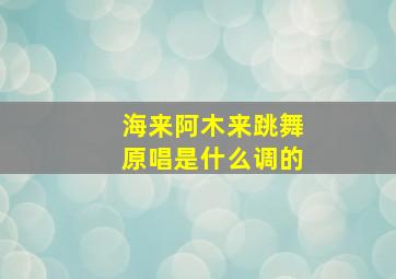 海来阿木来跳舞原唱是什么调的