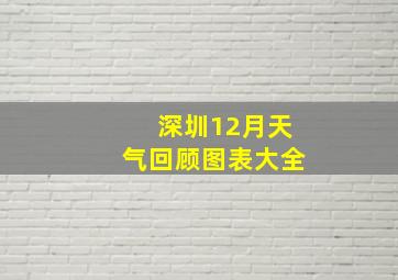 深圳12月天气回顾图表大全