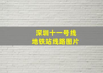 深圳十一号线地铁站线路图片