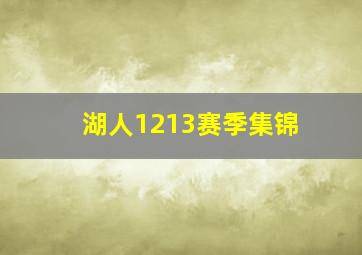 湖人1213赛季集锦