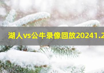 湖人vs公牛录像回放20241.26