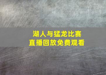 湖人与猛龙比赛直播回放免费观看