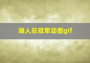 湖人总冠军动图gif