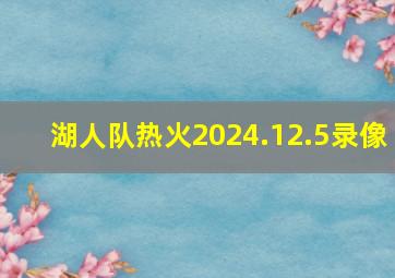 湖人队热火2024.12.5录像