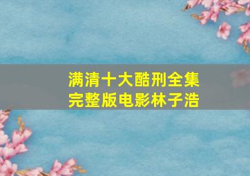 满清十大酷刑全集完整版电影林子浩