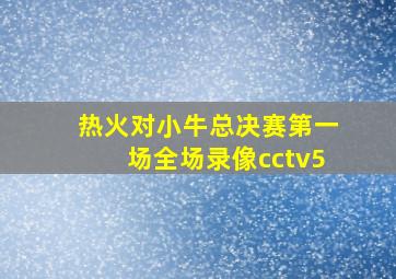 热火对小牛总决赛第一场全场录像cctv5