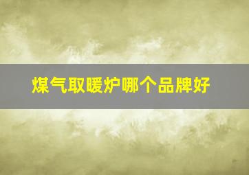 煤气取暖炉哪个品牌好