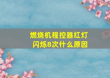 燃烧机程控器红灯闪烁8次什么原因