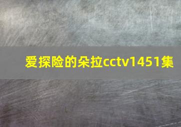 爱探险的朵拉cctv1451集