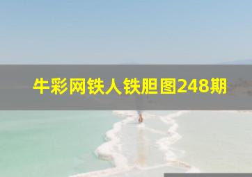 牛彩网铁人铁胆图248期