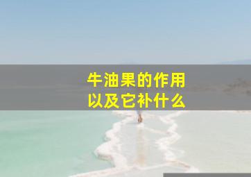 牛油果的作用以及它补什么