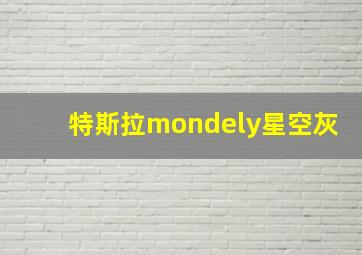 特斯拉mondely星空灰