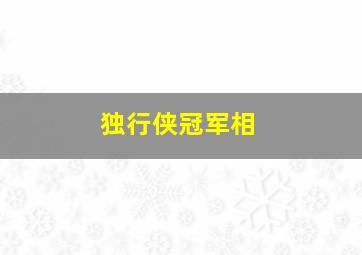 独行侠冠军相