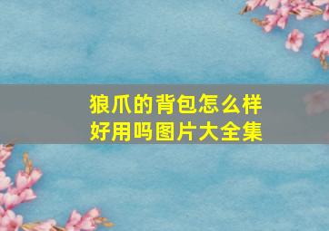 狼爪的背包怎么样好用吗图片大全集