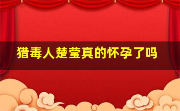 猎毒人楚莹真的怀孕了吗