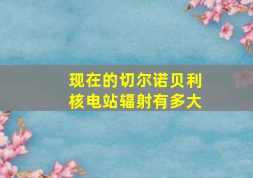 现在的切尔诺贝利核电站辐射有多大